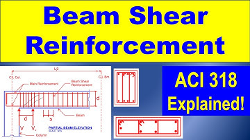 HOW TO DESIGN BEAM SHEAR REINFORCEMENT | ACI 318 Exlained! | CALCULATE STIRRUP SPACING