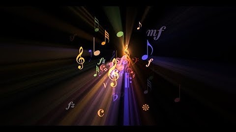 Musical Fantasy - V - Rainbow Notes - Flying Loop | Motion Graphics - Videohive template