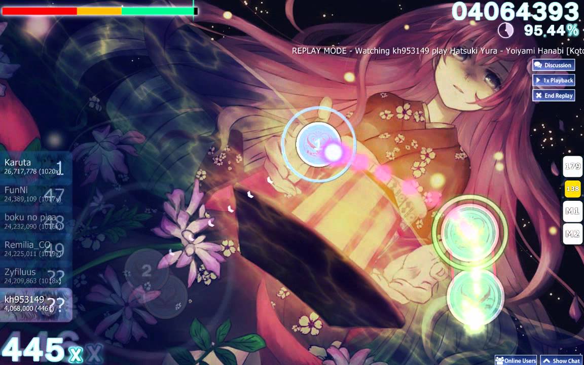 【Osu!】Hatsuki Yura - Yoiyami Hanabi [Kotone]