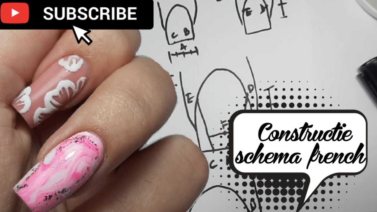 Construcție pătrat + schema french (unghii gel pas cu pas)