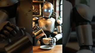 taking over... one coffee cup at a time! 🦾☕️ #TechVibes#RobotBarista #AI #ArtificialIntelligence