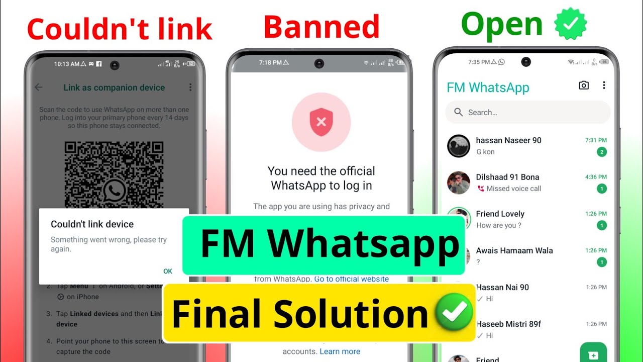 How to Solve FM Whatsapp Login Problem Solution | FM Whatsapp ma Login Kaise Kare | FM Whatsapp