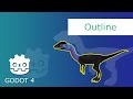 3D object outline in godot
