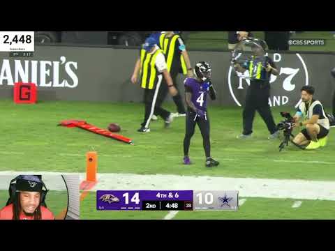 TJDaKid Reacts To Baltimore Ravens vs Dallas Cowboys NFL (9/27/26)