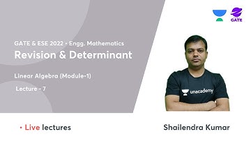 Revision & Determinant I Linear Algebra (Module-1) | Lec 7 | Engg. Mathematics