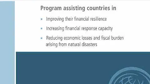 GFDRR Disaster Risk Financing & Insurance