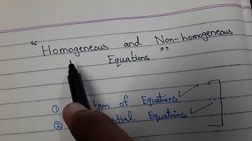 System of homogeneous linear equations | non homogeneous equations Hindi/urdu