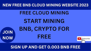 New Free BNB Cloud Mining Website 2023 | Free Cloud Mining | Crypto Mining Website 2023