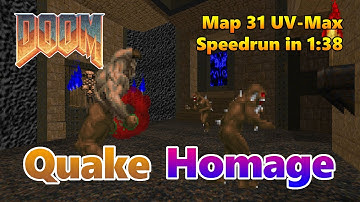 [World Record] Requiem Map 31 "Doorway to Quake" UV-Max Speedrun in 1:38