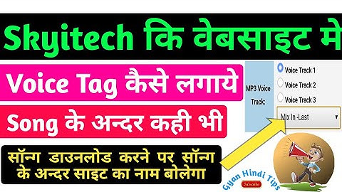 Skyitech Ki Website Me Voice Tag Kaise Add Karte Hai Skyitech Webseries