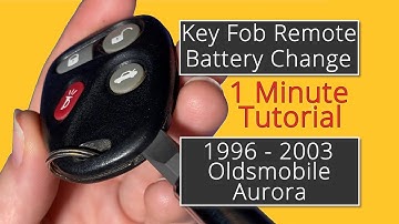 How To Replace A 1996 - 2003 Oldsmobile Aurora Key Fob Remote Battery