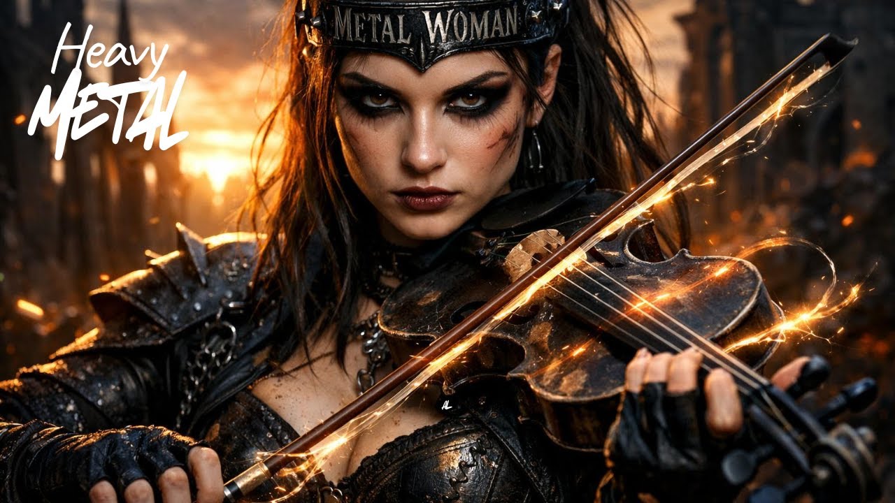 Metal Woman – STEEL STORM. Хэви-метал, скрипка и мрачное фортепиано. Инструментальная фоновая муз...