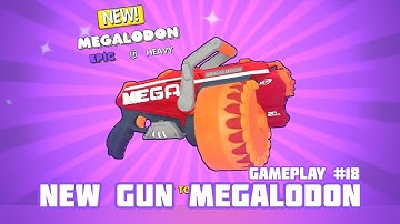 NERF Superblast - Gameplay #18 - NEW GUN UNLOCK MEGALODON -  ( Android, iOS )
