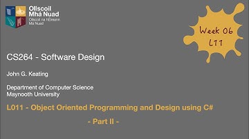 CS264 Software Design Lecture L11 (2021-2) Pt 2