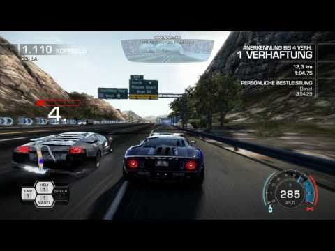 Need For Speed Hot Pursuit 3 2010 Ford GT Police Crash