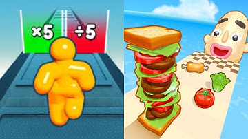 Tall Man Run - Sandwich Runner - All Level Gameplay Android,iOS - NEW MOD APK UPDATE GAMEPLAY 2023