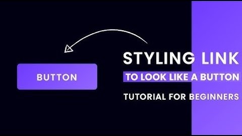 Styling HTML Anchor Tag (Link) To Look Like A Button | CSS Tutorial