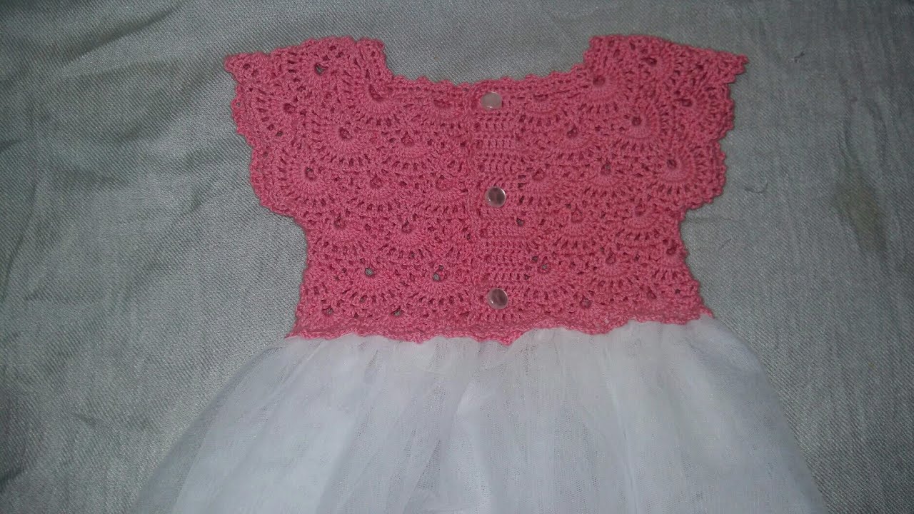 Crochet yoke for dress & bolero, 2 to 3yrs (TAMIL)  Part 2