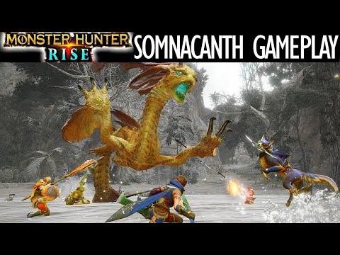 Monster Hunter Rise SOMNACANTH BATTLE COMBAT FOOTAGE GAMEPLAY TRAILER モンハンライズ イソネミクニ 戦闘 戦い ゲームプレイ