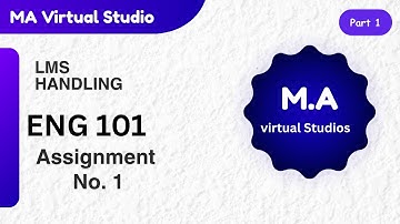 eng101 Assignment 01(part-1) solution Spring 2025