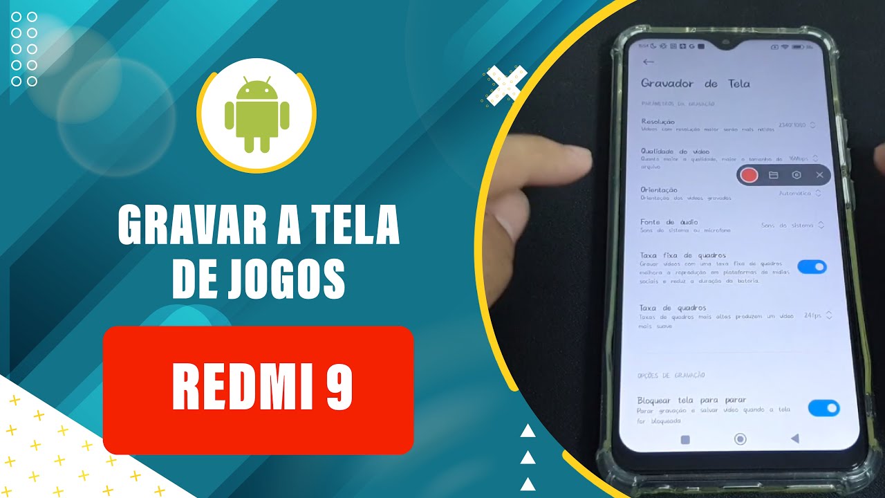Como gravar a tela de jogos no seu Redmi 9 - passo a passo - YouTube