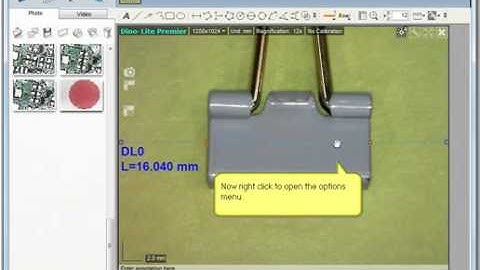 Auto Measurement Tutorial on DinoCapture 2.0