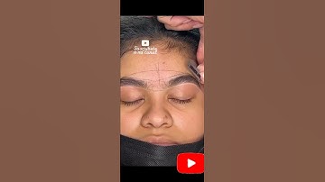 Thick to thin eyebrow threading/eyebrow threading tutorial step by step 😍😍#youtubeshorts  #viral