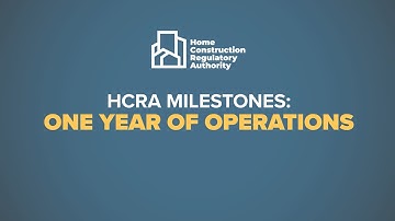 HCRA Milestones: One Year of Operations
