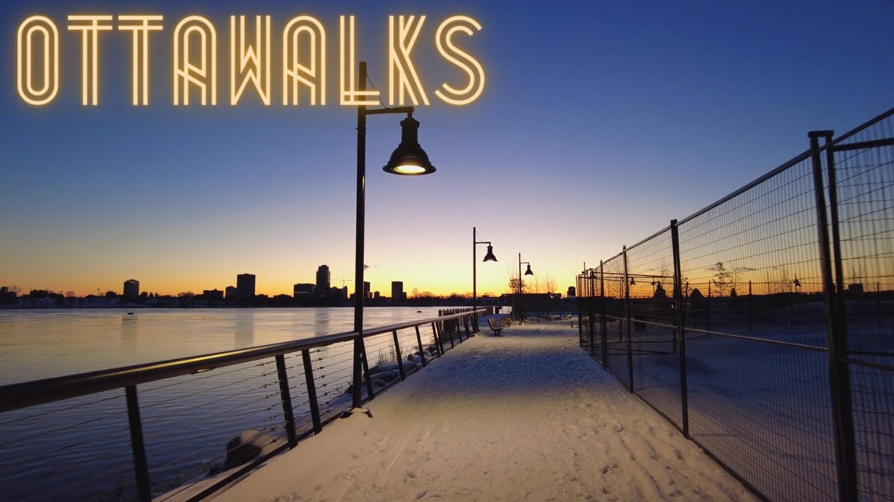 Sunset at Chaudière Island - Pangishimo Park & Chaudière Falls - December 2021