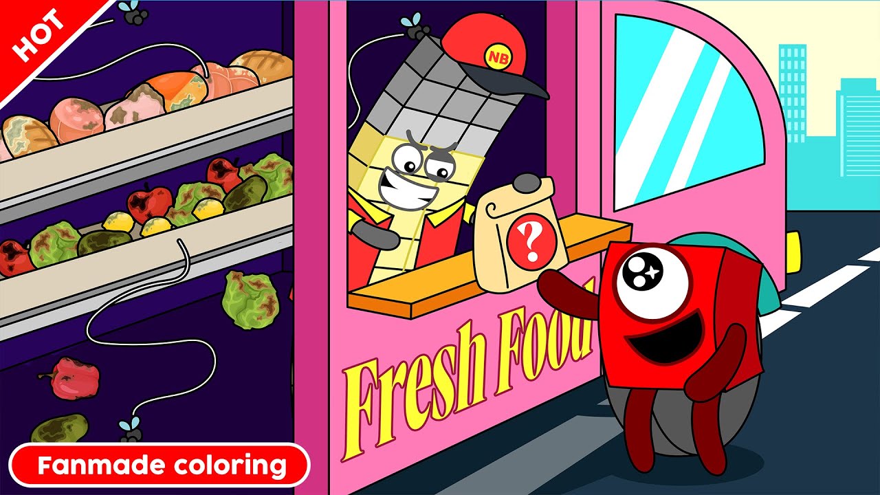 Number Blocks Rotten Oh No! NB 39 is Selling Rotten Food to NB 1 | Numberblocks Fanmade ...