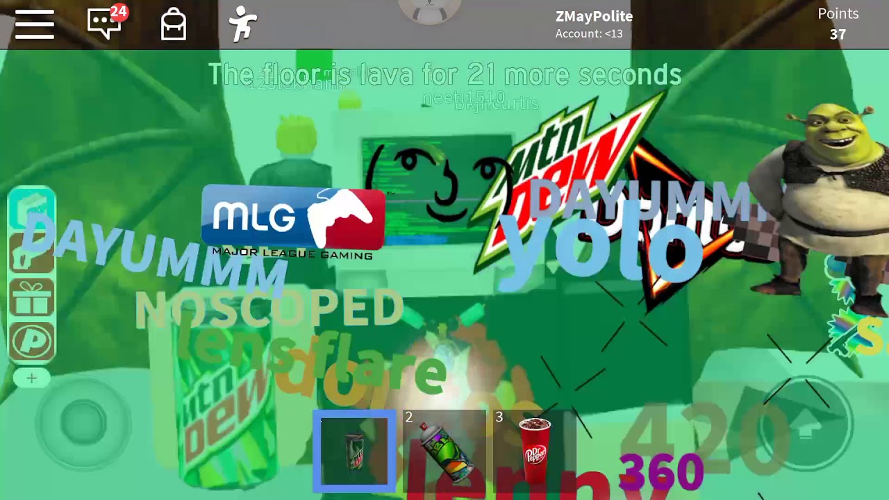 Roblox Drink Noscoped Doritos Get Rekt Mountain Dew Error Youtube - mtn dew roblox