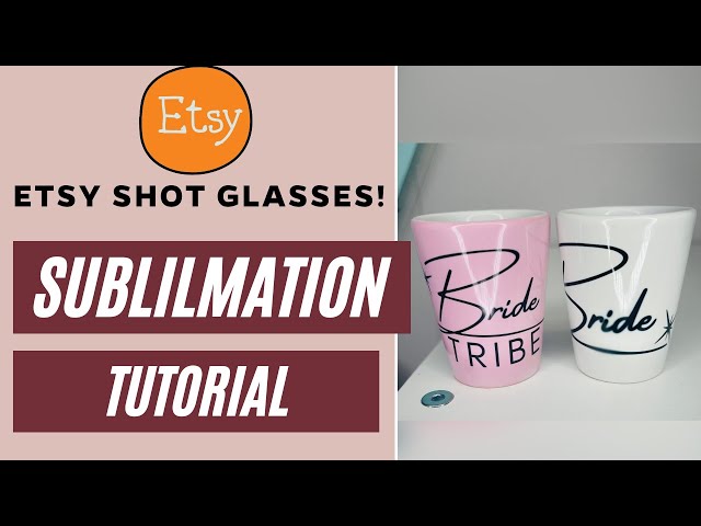 Sublimating a frosted Shot Glass 