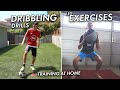 DAY IN THE LIFE OF A FOOTBALLER AT HOME (LEG/ AB WORKOUTS & DRIBBLING/ PASSING DRILLS)