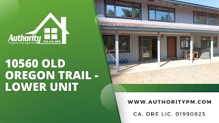 10560 Old Oregon Trail - Lower Unit Offered By Authority Property Management, Redding, CA