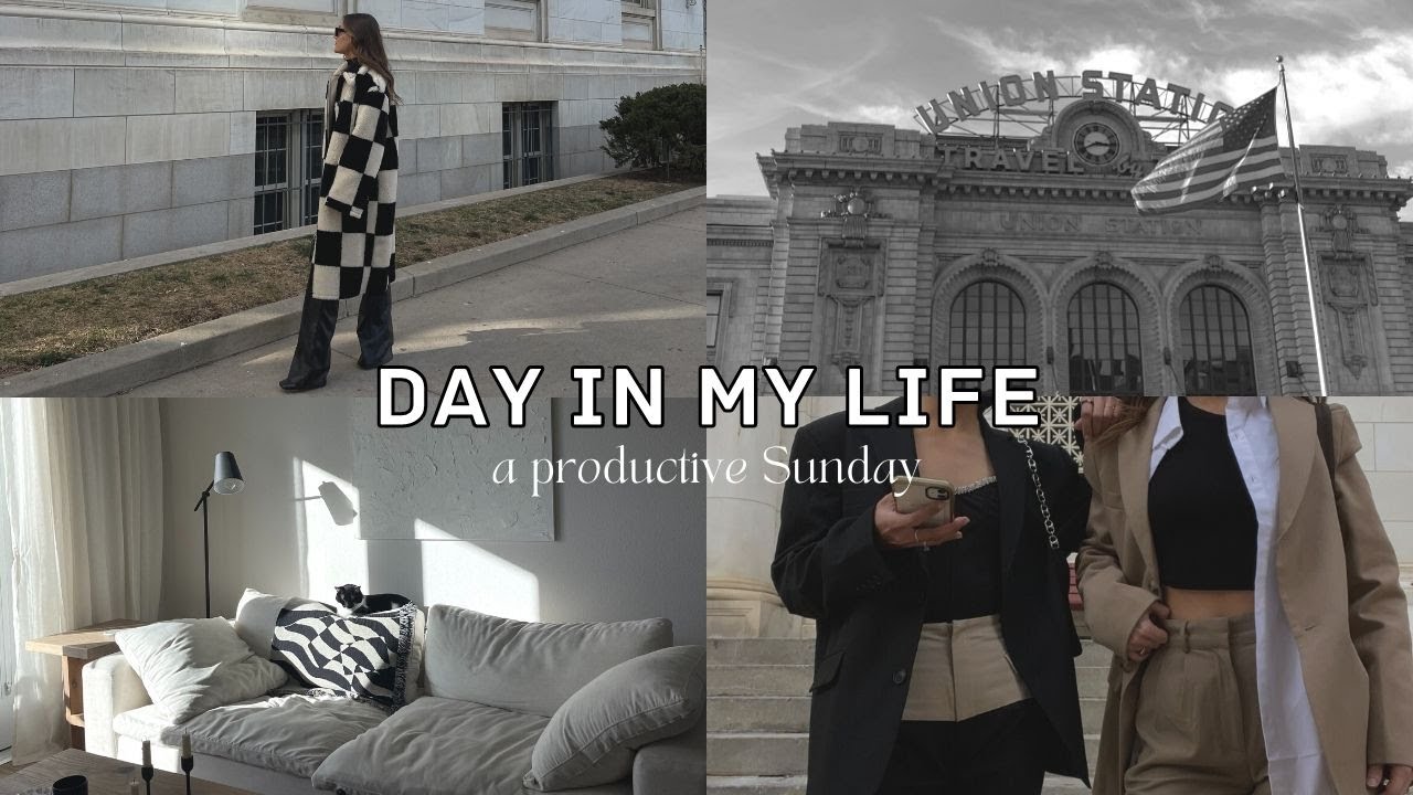 VLOG: Day in My Life | Taking Pics in Downtown Denver, Living Room Tour, Recent Makeup Faves