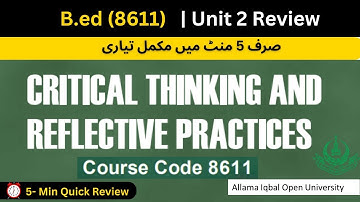 8611 book review | B.ed AIOU | Chapter 2 Review