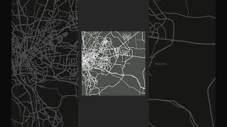 Map of Cairo Model 3D Topographic Map