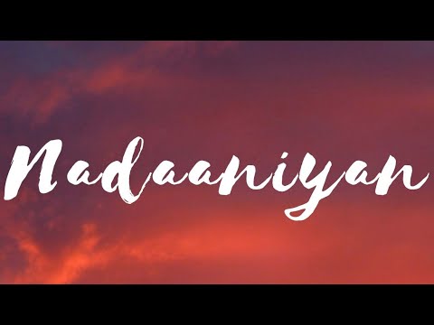 Nadaaniyan -Lyrical |Akshath