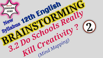 Class 12 Brainstorming- Do schools really kill creativity /Mind Mapping