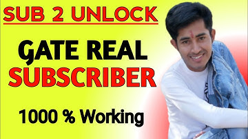 How to make sub 2 unlock link | How to get real subscribers