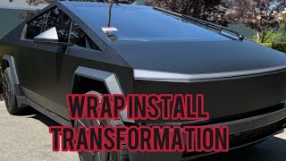 Full Matte Black Tesla Truck Wrap | 3M 2080 Vinyl Transformation (Start to Finish!)