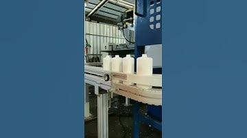 Automatic blow molding machine combined leak detecting and packaging production line.