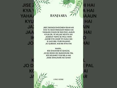 Banjaara (Lyrics)