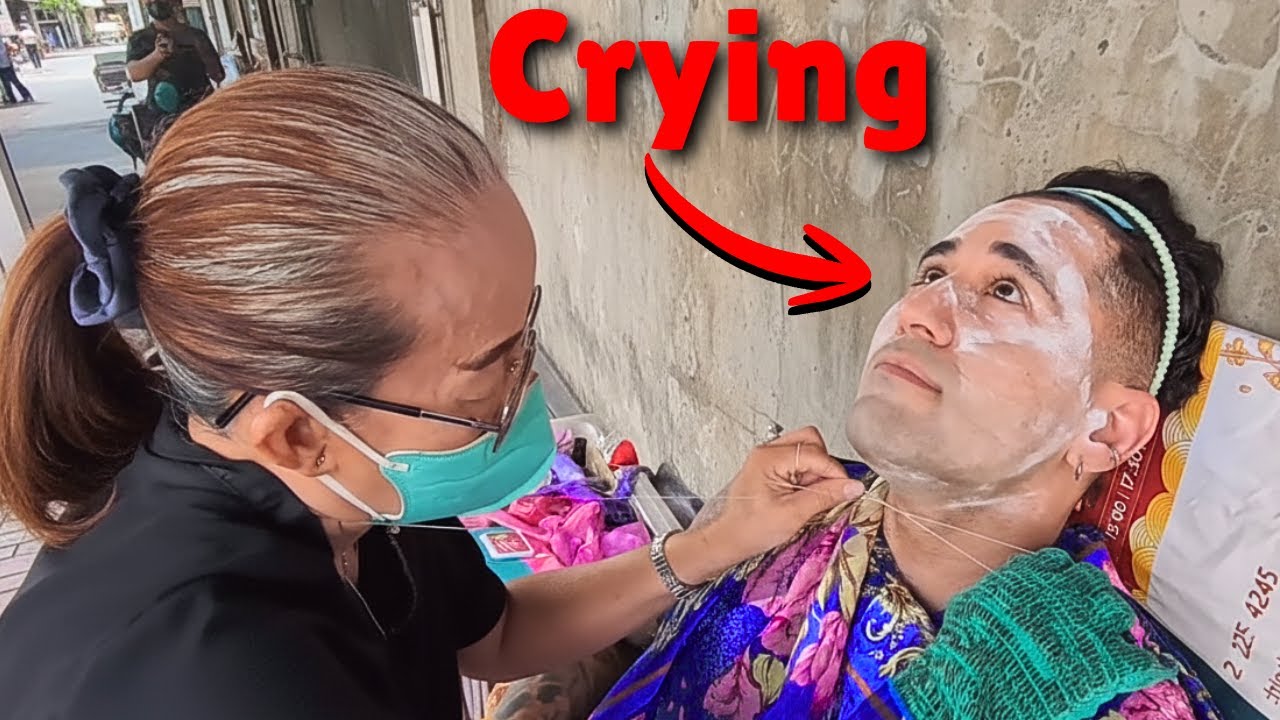 I WASN'T READY FOR THIS!! 😰 Intense Chinatown Street Threading
