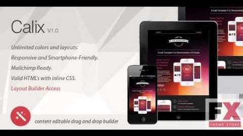 Preview Calix - Responsive Email Template and Layout Builder