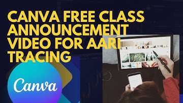 Free aari  Canva tutorial class announcement video/Canva for Aari embroidery tracing design