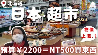 2023版 日本物價也漲很多【北海道超市】2200日幣(台幣500)能買到什麼Shopping at Hokkaido Martket with budget 2200 yen