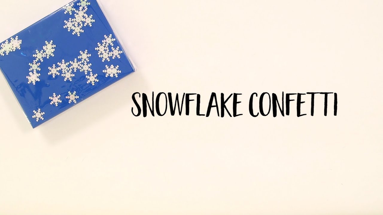 Snowflake Confetti  Hanukkah Gift Wrap Idea (Long Version) 