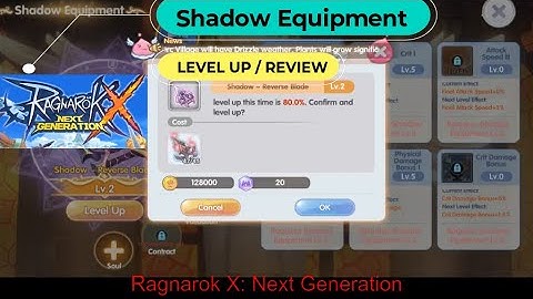 Shadow Equipment Level Up Review | Ragnarok X Next Generation [ROX]
