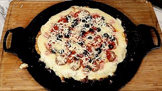 Carnivore Pizza On Cast Iron Cookware